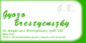 gyozo brestyenszky business card